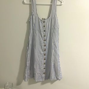 ae stripped dress with tie in back